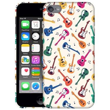 Imagem de SM CASES Capa para iPod Touch 7, capa para iPod Touch 6, capa para iPod Touch 5 - design de guitarras musicais impressas em 3D capa de plástico rígido para iPod Touch 7/6 / 5.