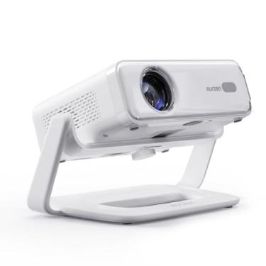 Imagem de Aurzen Suporte para projetor multiângulo, suporte giratório de 180°, compatível com EAZZE D1, D1G, D1 Pro, TMY, HAPPRUN, Yaber, Epson e a maioria dos projetores (parafuso de ¼ polegada)