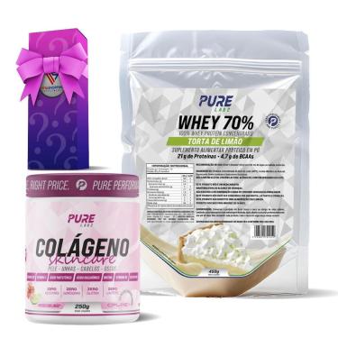 Imagem de Kit Colágeno Hibisco C/Limão + Whey Concentrado 70% Chocolate Alpino-Unissex