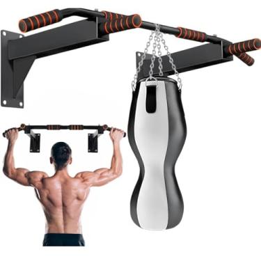 Imagem de Barra fixa de Parede Pull Up musculação Paralela Treino Completo em Casa multifuncional