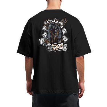 Imagem de Camiseta Cyclone Oversized Preta 012400010 autêntico 