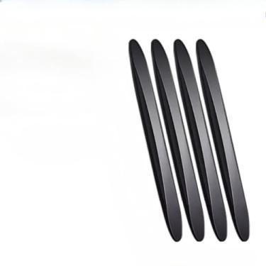 Imagem de Protetor de Porta Carro Silicone Anti Batida 4 Peças | Adesivo Amortecedor Anti Impacto Veicular Universal Automotivo (SILICONE PORTA M3 - PRETO)