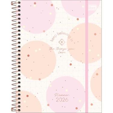 Imagem de Tilibra - Planner Espiral 17,7 x 24 cm Soho 90 G 2026 - Bolas Grandes