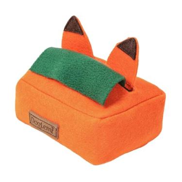 Imagem de KiBcsLic Brinquedo farejador para cães, brinquedo interativo para busca de comida, dispensador de guloseimas para parque, loja interna, Laranja