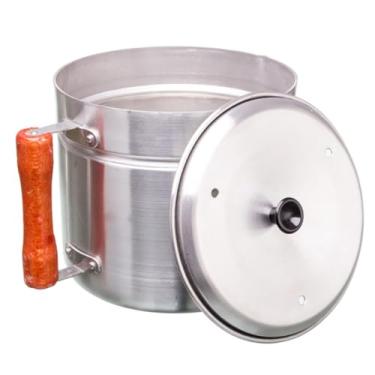 Imagem de Fervedor Hotel Leiteira Caneco Canecão Nº 16 Alumínio Cabo Madeira - 1,9 Litros