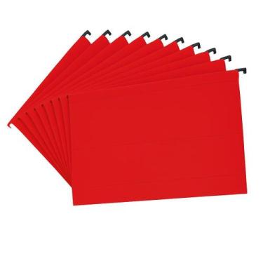 Imagem de Kit Com 10 Pastas Suspensas Escritório Organização Documentos - Polyca