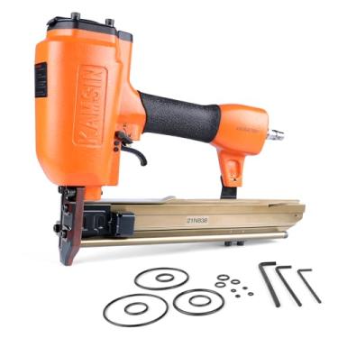 Imagem de KAMSIN Grampeador Pneumático Para Construção 21N838, Calibre 16, Coroa De 7/16'', Grampos 3/4-1 1/2'' Comprimento, Média Mais Leve Revestimento, Decks Telhado
