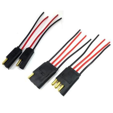 Imagem de 2 Conector 2 Vias e 6 Conector 4 Vias com Fio 1,5mm Chicote - NTV