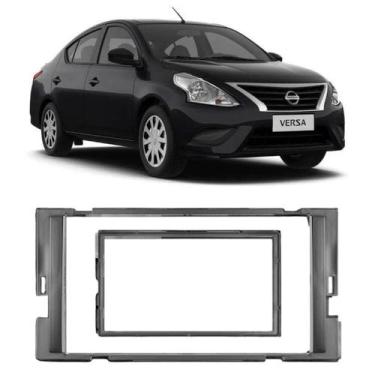 Imagem de Moldura Preta Fosca Embutir Suporte Multimídea Painel Carro Padrão Enc
