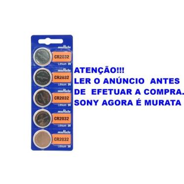 Imagem de Bateria Botão CR2032 Murata Cartela C/ 5 Un.
