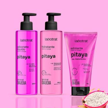 Imagem de Kit de Banho de Frutas Labotrat Dia a Dia Facial e Corporal, Pitaya
