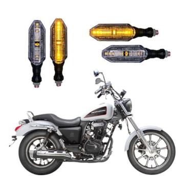 Imagem de KIT 4 Setas Esportivas Pisca de Led Modelo P26 Para Moto DAFRA HORIZON