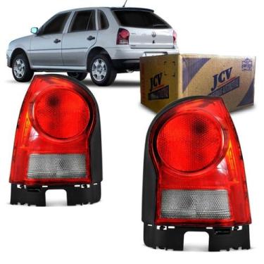 Imagem de Par Lanterna Traseira Vw Gol G4 2006 A 2011 Fume Borda Preta - HT