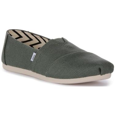 Imagem de TOMS Tênis feminino Alpargata Slip-On, Bonsai verde, 35