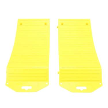 Imagem de Fockety Rampas de Economia de Pneus, 1 par de Pneus de Roda Rampa de de Veículos Anti -slip Bloco de Deslizamento Durante Toda a Estação HDPE para Carros (Grande (GT18PL))