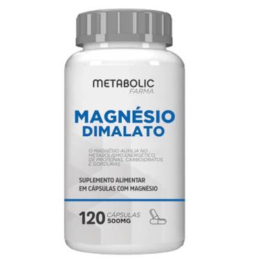 Imagem de Magnesio Dimalato - 500Mg - 120 Cápsulas - Metabolic Farma