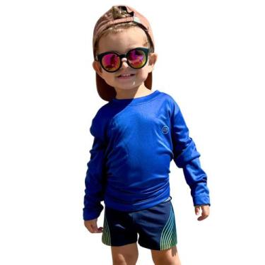 Imagem de Camiseta Proteção Solar Uv50+ Infantil Unissex Praia Piscina - Patrulh
