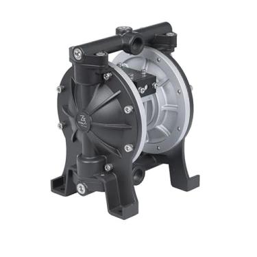 Imagem de TDS DYI SHENG Bomba de diafragma duplo operada a ar de alumínio de 3/4 polegadas, diafragma de teflon, 22,45 GPM, para uso industrial, ácido/Akali, diesel, graxa, querosene e óleo, bomba de