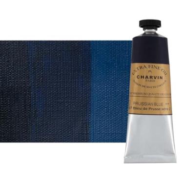 Imagem de Charvin Tinta a óleo extrafina – Tinta a óleo francesa profissional de luxo, exibindo os pigmentos da natureza, consistência cremosa com vivacidade – Tubo único de 60 ml – Azul da Prússia