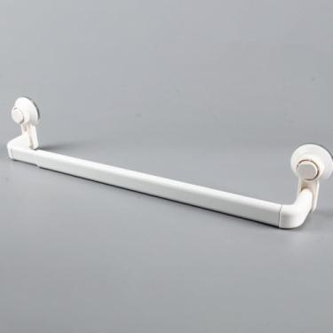 Imagem de Suporte de toalhas com ventosa para banheiro, não perfurante, retrátil, de 82 a 52 cm, branco, 1x suporte de toalhas