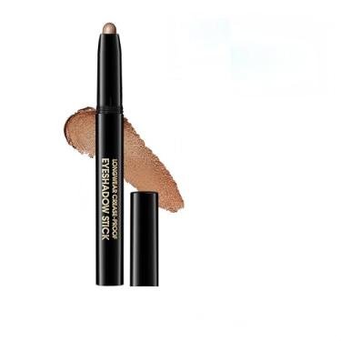 Imagem de MAEPEOR Caneta de sombra cremosa de 10 cores, sedosa, lisa, fosca, brilhante, à prova d'água e de longa duração, lápis de sombra para meninas e mulheres (cor 01)