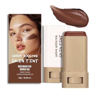 Imagem de Foundation Stick Beauty Balm Serum Boosted Skin Tint, Sérum Hidratante Colorido Sólido Contorno Stick Base Facial para Mulheres, Hidrata, Construível Médio a Completo, Acabamento Natural Maquiagem