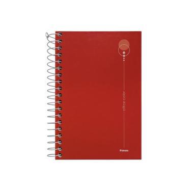 Imagem de Caderneta Anotações 1/8 80F Office Color Vermelha Foroni