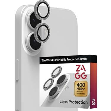 Imagem de ZAGG IS-GLELARE CameraRings-Apple-Bryce/16/16+-FG-Diamond Protetor de lente de câmera de telefone