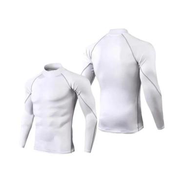 Imagem de Camiseta De Compressão Masculina De Manga Longa Para Corrida, Secagem 