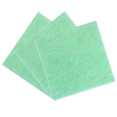 Imagem de BOROLA Almofada de filtro de aquário de 11,8 x 11,20 cm, esponja de filtro biológico de alta densidade, algodão de purificação de água de camada dupla, acessórios de filtro de peixe cortado fio dental