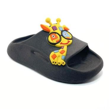Imagem de Sandália Chinelo Slide Nuvem Menino Infantil Girafa Leve Confortável M