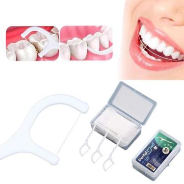 Imagem de Kit Fio Dental em Haste Interdental Prática com 50 Unidades - bbless