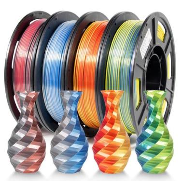 Imagem de Pacote de filamentos para impressora 3D IEMAI Dual Color Silk PLA 1,75