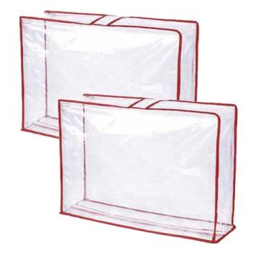 Imagem de Kit com 2 Organizador de Roupas Multiuso Porta Roupas de Cama Frio Bri