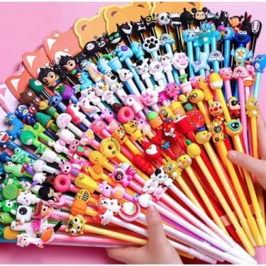 Imagem de kit 45 Caneta Kwaii Fofas, Variadas, P