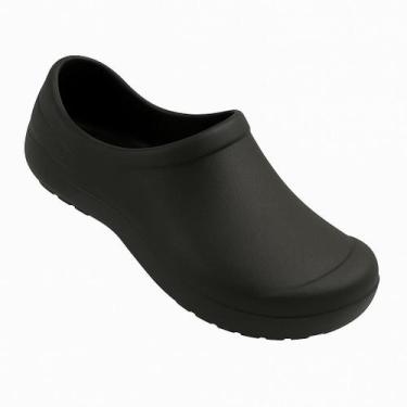 Imagem de Sapato Profissional EPI Ocupacional Preto Antiderrapante  Leve, Fechad