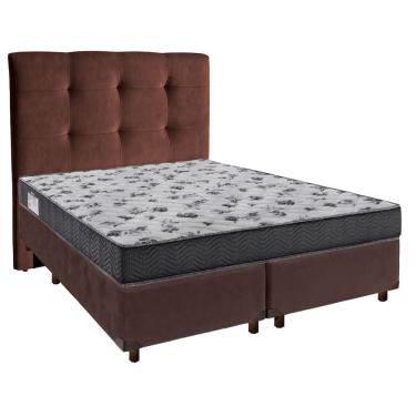 Imagem de Kit Cama Box + Cabeceira + Colchão Casal D33 - Iso100 - Ortobom