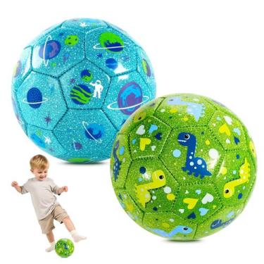 Imagem de Bola de futebol INPODAK tamanho 2 para crianças de 1 a 3 anos com bomb
