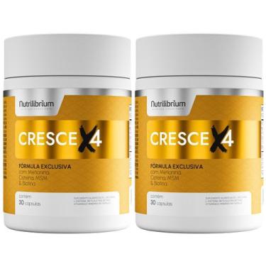 Imagem de Kit Cresce X4 Fórmula Cabelos Msm - Tratamento 2 Meses - Nutrilibrium,