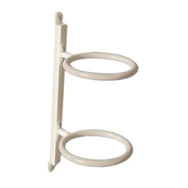 Imagem de Dynwave Suporte de parede para bolas de basquete, organizador de presentes para vôlei e futebol, para jogadores e festas escolares, Branco