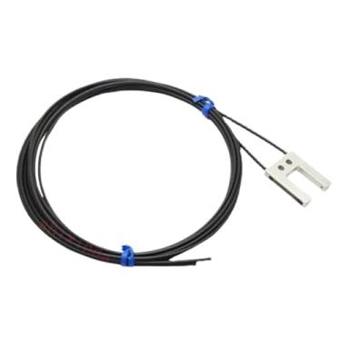 Imagem de 2 peças FFU1220 Tipo de Slot Tipo Oposto Sensor de Fibra Óptica Tipo U Amplificador Sonda Terminal Máquina Etiqueta Interruptor de Indução
