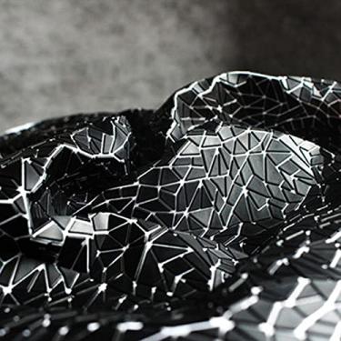 Imagem de 43 * 48 cm rocha granulada tridimensional tecido criativo textura geométrica macia material roupas/sacos/tecidos decorativos 43 * 48 cm