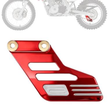 Imagem de IUVWISN Protetor de guia de corrente de bicicleta sujeira CNC para CRF 125F CRF125F CRF125FB Roda grande 2019-2025 Vermelho