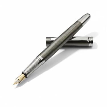 Imagem de Caneta tinteiro executiva pena chumbo elegante relevo 0,5mm - LUYKE