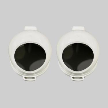 Imagem de Kit com 2 Protetor Câmera Monitoramento Dome Externa Infra - Plastico 