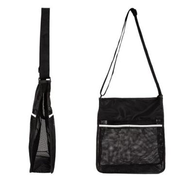 Imagem de Bolsa de praia JRAIYBZ Mesh Mushroom Foraging com zíper para adultos