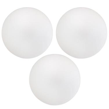 Imagem de Kit 03 Assentos Redondo Banqueta Cadeira Estofados Poltronas H02 Corino Branco 39 cm - Lyam Decor