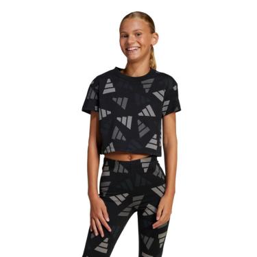 Imagem de Camiseta Adidas Cropped Essentials Logo Juvenil