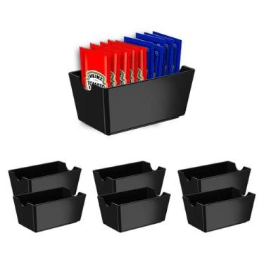 Imagem de Kit 6 Porta Saches Ketchup Maionese Açúcar Coza Uno