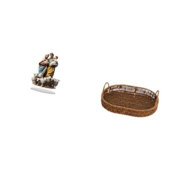 Imagem de Vaveren Decoração de Mesa de Vime Acrílico, Enfeite de Mesa Exclusivo, Presente para Lareira de Canto de Casa de Férias E Fruteira Oval, Organizador de Cozinh